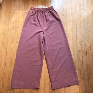 American Apparel wide leg crepe pants